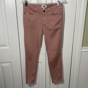 PAIGE Verdugo Ankle Jeans Soft Pink Sz 29 25” Inseam Preowned